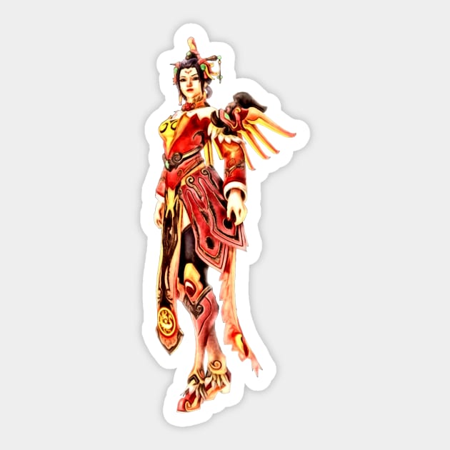 Overwatch Mercy Zhuque Skin Sticker by Green_Shirts